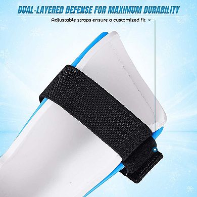 Vizari Frost Soccer Shin Guards Durable, Lightweight, Breathable, Adjustable for All Ages