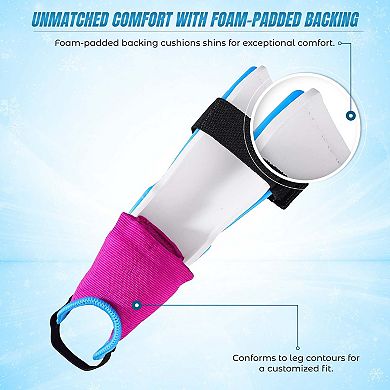 Vizari Frost Soccer Shin Guards Durable, Lightweight, Breathable, Adjustable for All Ages