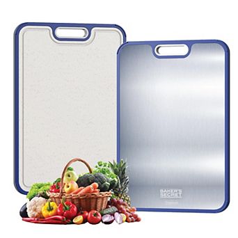 Double Side Titanium Cutting Boards for Kitchen 16”×11” by Baker's Secret
