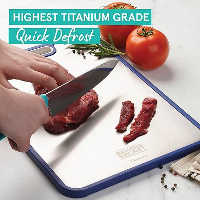 Double Side Titanium Cutting Boards for Kitchen 16”×11” by Baker's Secret