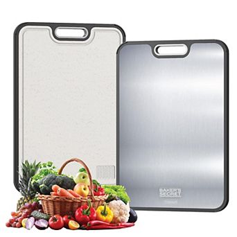 Double Side Titanium Cutting Boards for Kitchen 16”×11” by Baker's Secret
