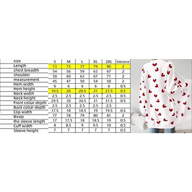 Womens Soft Pocketed Long Sleeve Cute Cardigan Sweaters Open Front Ribbed Knit Heart Sweater Coat