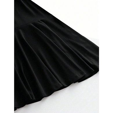 Women's Off The Shoulder Mini Dress Ruffle Hem Ruched Corset Short Cocktail Party Dresses