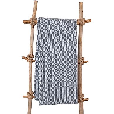 Discover Europe Herringbone Cotton Throw Blanket