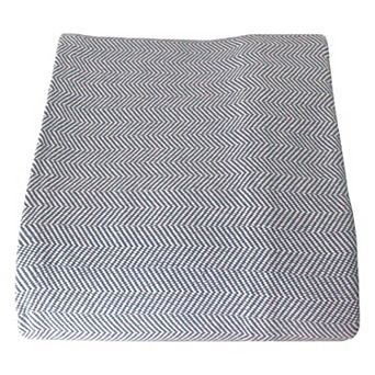 Discover Europe Herringbone Cotton Throw Blanket