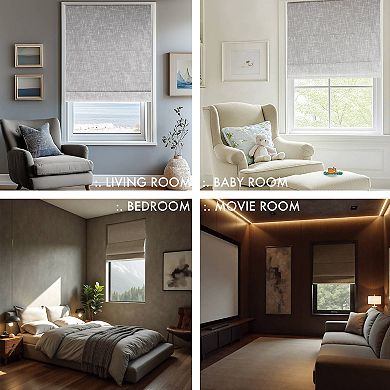 Madison Park Quincy Total Blackout Cordless Roman Shade