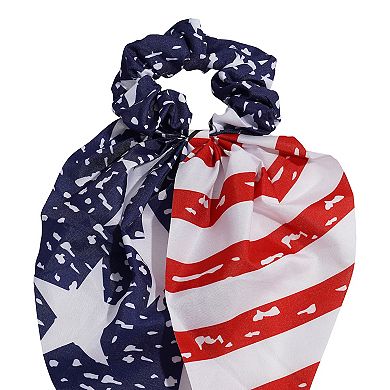 Flag Scrunchie Tail Hair Accessory