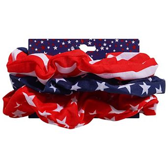 3-Pack American Scrunchie Hair Ties