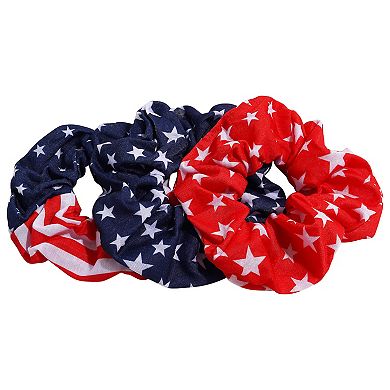 3-Pack American Scrunchie Hair Ties