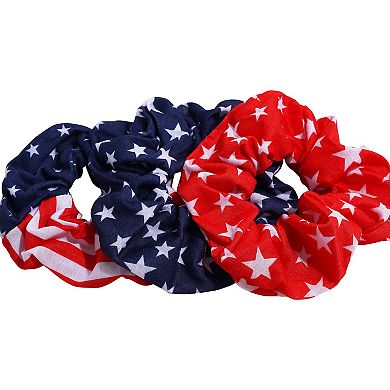 3-Pack American Scrunchie Hair Ties