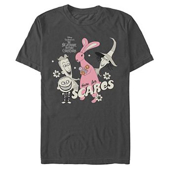 Men's Disney's The Nightmare Before Christmas Here For Scares Graphic Tee