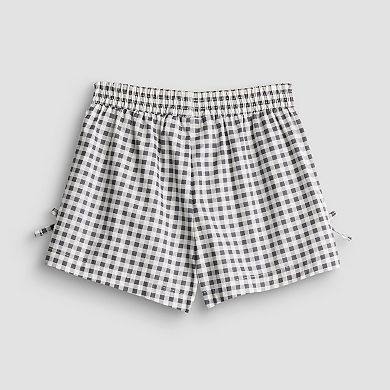 Baby & Toddler Girl Grayson Threads Kids The Label Gingham Side Bows Shorts