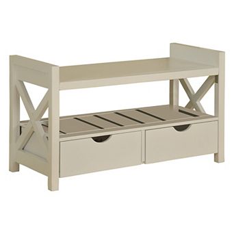 Kings Brand Furniture Wood Shoe Storage Bench Entryway Organizer with Drawers & Seating