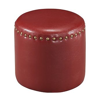 Kings Brand Furniture Lemar Round Ottoman Stool