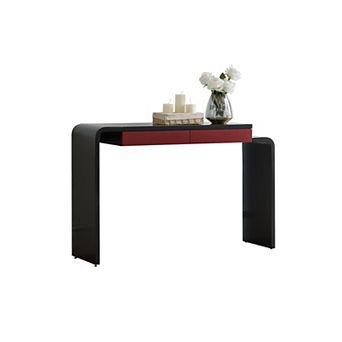 Kings Brand Furniture Yuma Wooden Rounded Silhouette Console Table