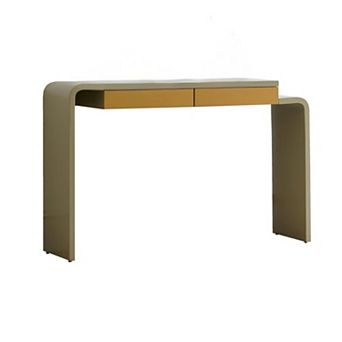 Kings Brand Furniture Yuma Wooden Rounded Silhouette Console Table
