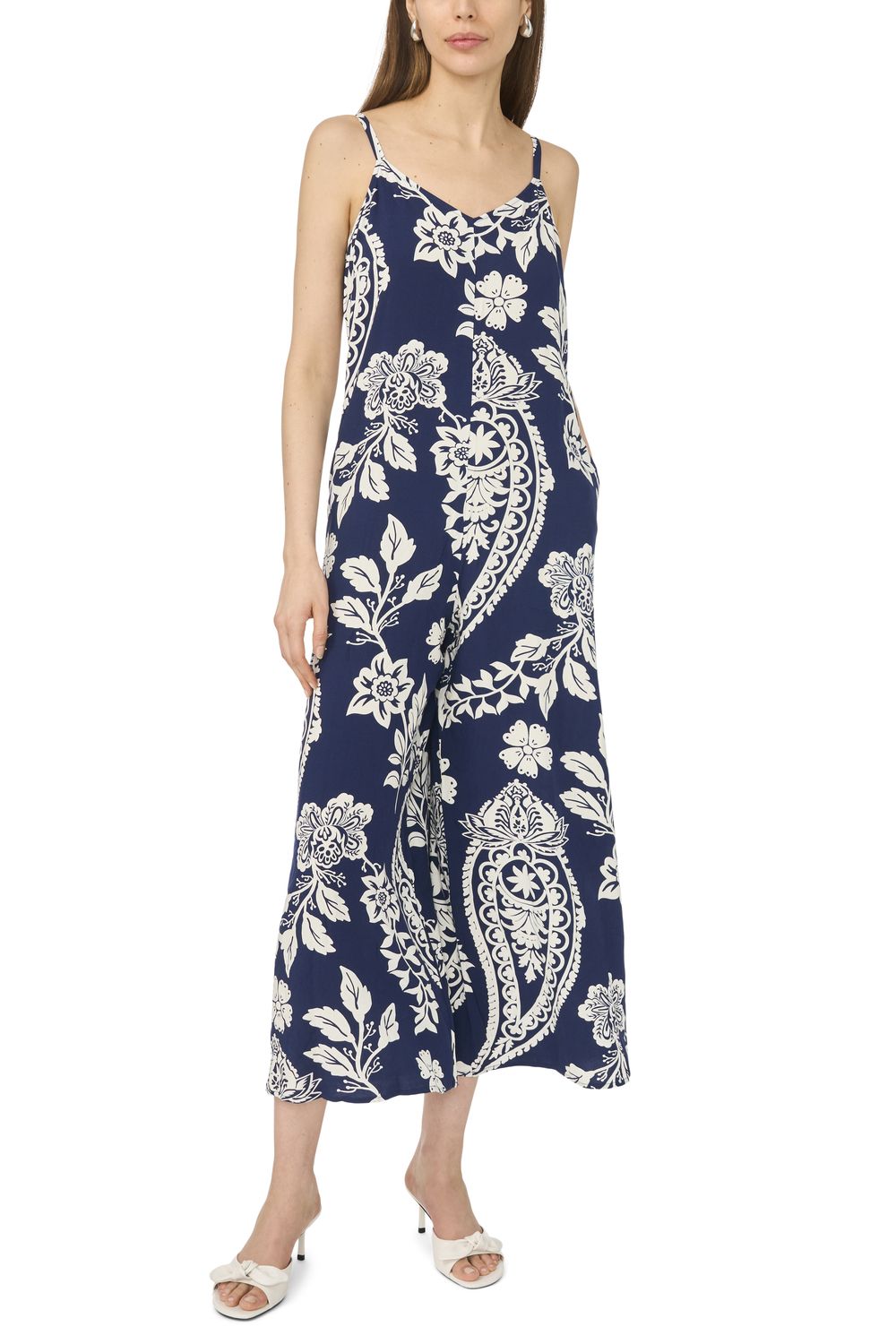 Женские комбинезоны MSK Sleeveless Tie Waist Jumpsuit