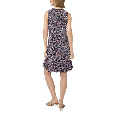 Women's MSK Sleeveless Halter Neck Dress with Ruffle Hem