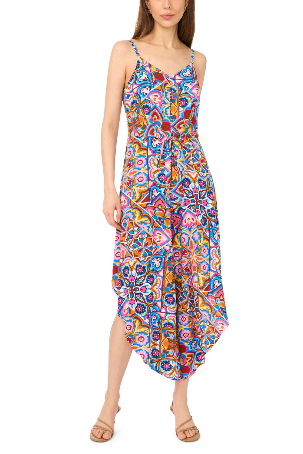 Женские комбинезоны MSK Genie Leg Tie Front Challis Jumpsuit
