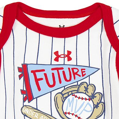 Baby Boy Under Armour 2-Piece Long Sleeve Baseball Bodysuit & Pants Set