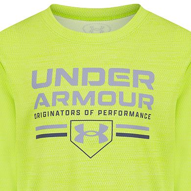 Toddler Boy Under Armour UA Twist Mesh Logo Long Sleeve Top