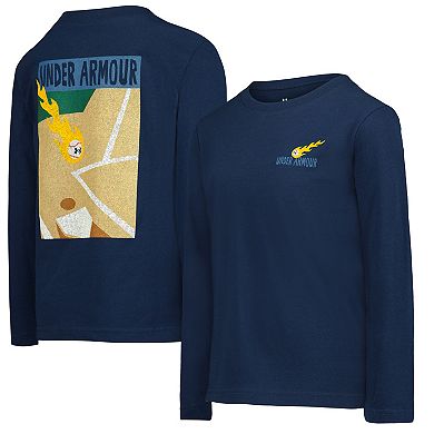Toddler Boy Under Armour UA Fastball Graphic Long Sleeve Tee