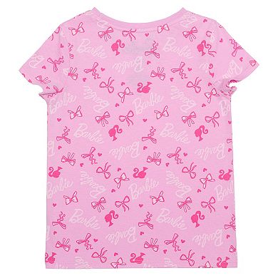 Girls 4–12 Jumping Beans Mattel Barbie Allover Bow Graphic Tee