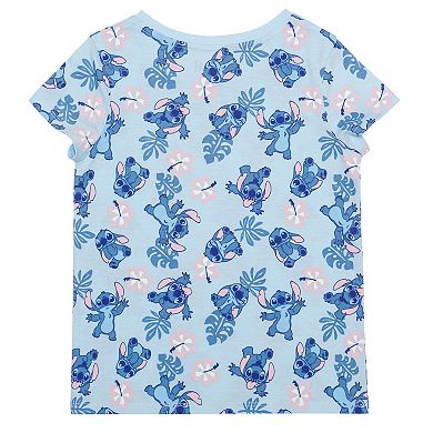 Girls 4-12 Jumping Beans Disney's Lilo & Stitch Allover Print Graphic Tee