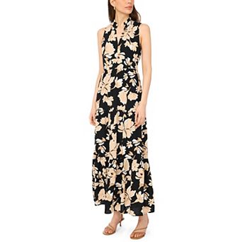 Women's MSK Sleeveless V-Neck Tiered Maxi Dress