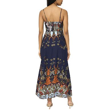 Women's MSK Square Neckline Maxi Dress with Straps