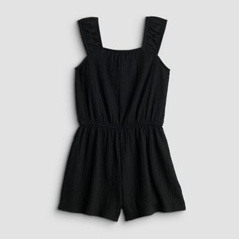 Girls 7-20 SO® Textured Tank Romper in Regular & Plus Size