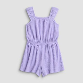 Girls 7-20 SO® Textured Tank Romper in Regular & Plus Size