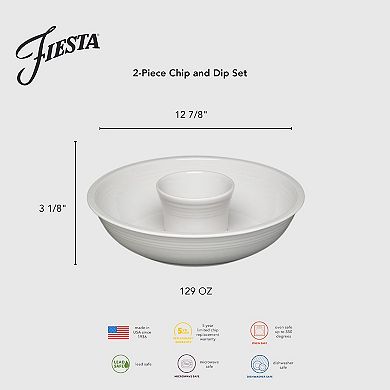 Fiesta 2-Piece Chip & Dip Set