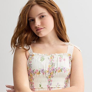 Girls 4-20 Trixxi Floral Printed Dress with Scrunchie