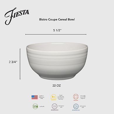 Fiesta 4-pc. Bistro Coupe Cereal Bowl Set