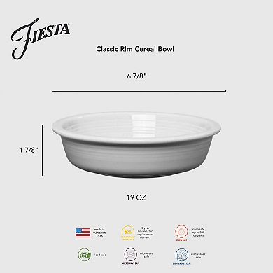 Fiesta Set of 4 Classic Rim 19-oz. Cereal Bowls