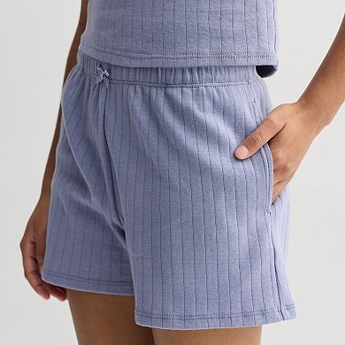 Girls 7-16 Sea + Skye Ribbed Pull-On Shorts