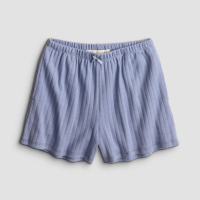 Girls 7-16 Sea + Skye Ribbed Pull-On Shorts