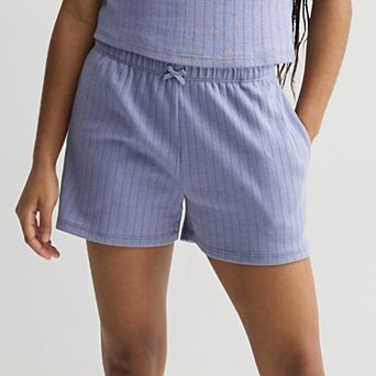 Girls 7-16 Sea + Skye Ribbed Pull-On Shorts