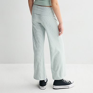 Girls 7-16 Sea + Skye Foldover Wide Leg Pants
