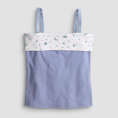 Girls 7-16 Sea + Skye Foldover Tube Top with Removable Straps
