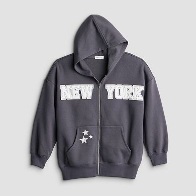 Girls 7-16 Sea + Skye Fleece Zip Up Hoodie