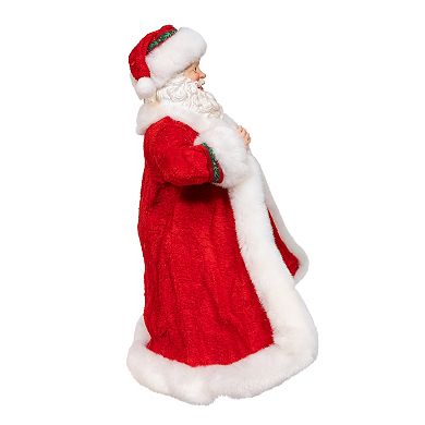 Kurt Adler 10.5-Inch Fabriché Santa Figurine Table Decor