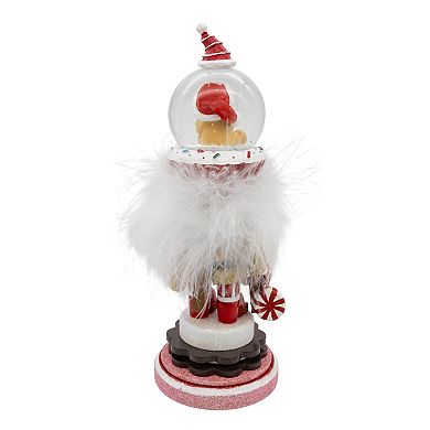 Kurt Adler 10-Inch Gingerbread Water Globe Nutcracker Figurine Table Decor