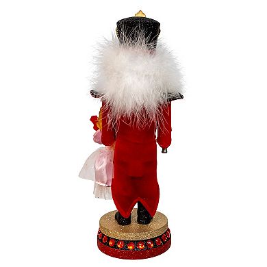 Kurt Adler 15-Inch Nutcracker Prince with Clara Figurine Table Decor