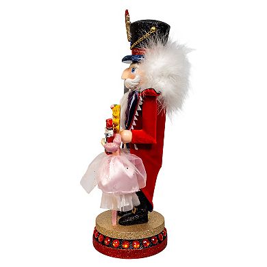 Kurt Adler 15-Inch Nutcracker Prince with Clara Figurine Table Decor