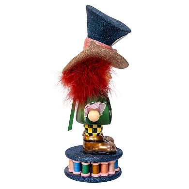 Kurt Adler 13-Inch Alice in Wonderland Mad Hatter Nutcracker Table Decor