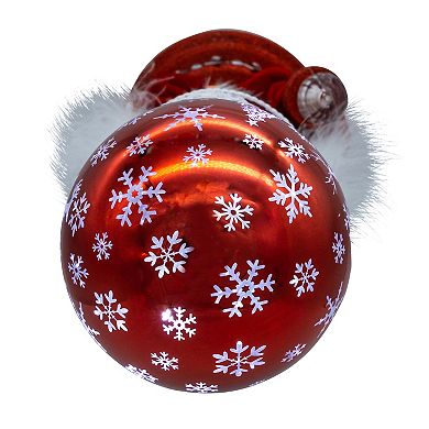 Kurt Adler 14.5-Inch Musical Nutcracker With Water Globe Figurine Table Decor