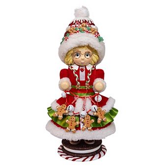 Kurt Adler 14-Inch Mrs. Claus Gingerbread Nutcracker Figurine Table Decor