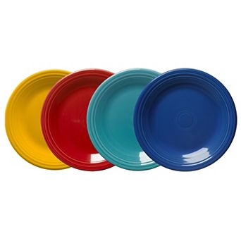 Fiesta Set of 4 Classic Rim 10.5-inch Dinner Plates